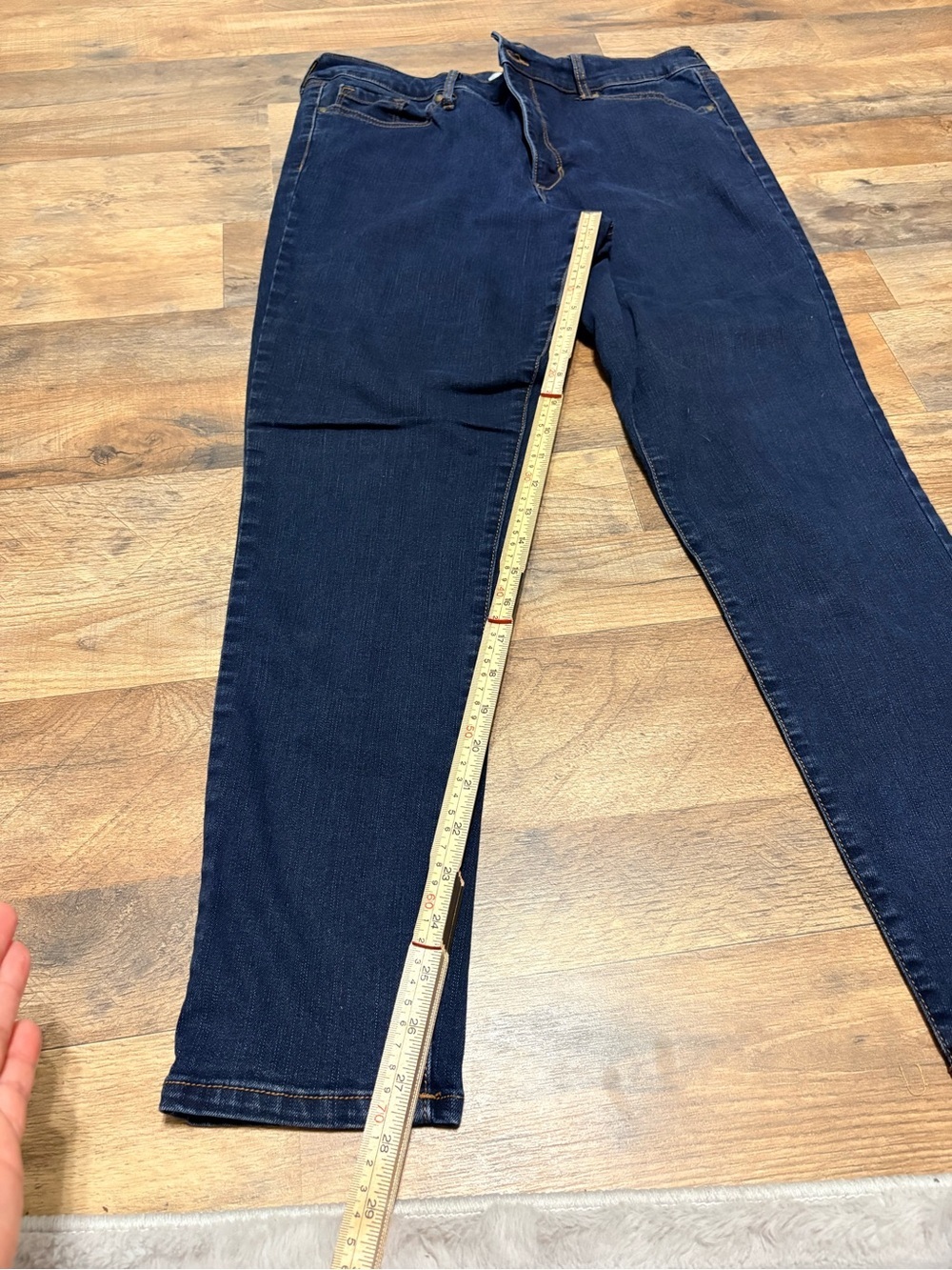 Delaluz Denim Dark Wash Skinny Jeans – Women’s Size 14 - Picture 3 of 6